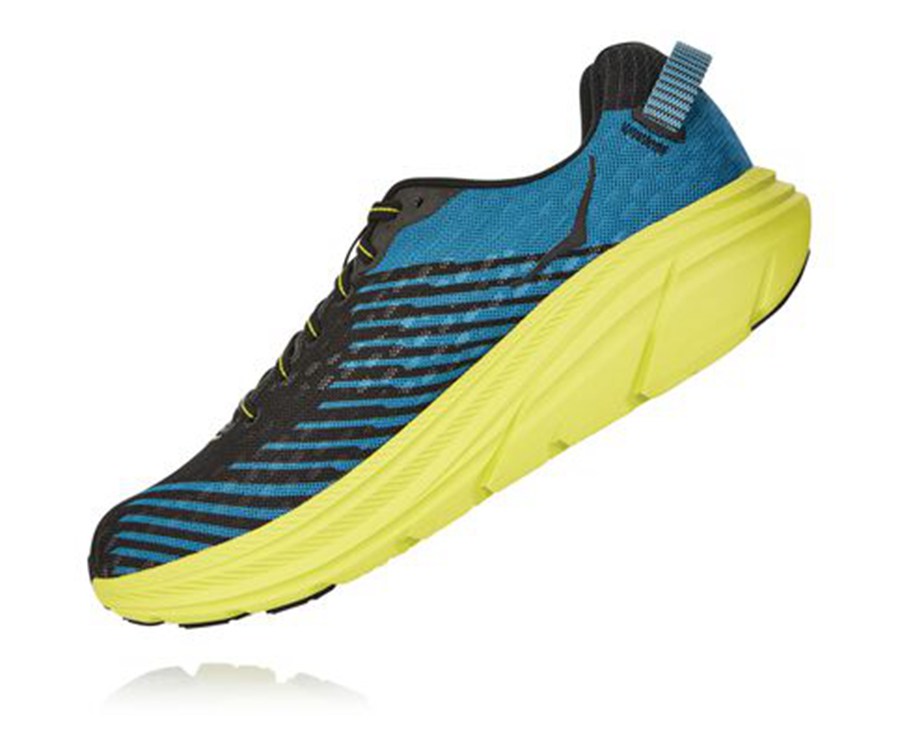 Hoka One One Running Shoes Mens Black/Green - Rincon - 95812AYFL